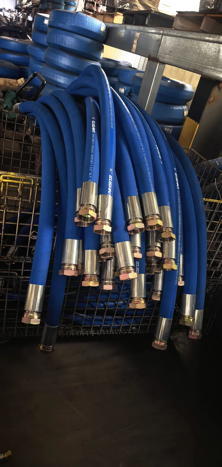 Custom air compressor hose set with end fittings